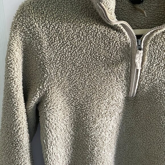 Patagonia Los Gatos Fleece 1/4 Zip Pullover Women’s Large Tan. - Picture 2 of 13